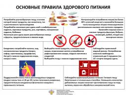 Рекомендации Федеральной службы по надзору в сфере защиты прав потребителей и благополучия человека. "Основные правила здорового питания"